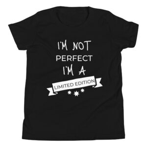 Kinder-T-Shirt “I’m not perfect, I’m a limited edition”